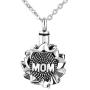 Casa De Novia Urn Necklace for Ashes Urn Jewelry Sunflower Mom