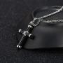 Glimkis Cremation Jewelry Hawser Cross Urn Necklace for Ashes Stainless Steel Pendant Memorial Keepsake Ash Jewelry