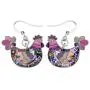 DUOWEI Dainty Floral Enamel Hen Chicken Earrings Alloy Enamel Drop Dangle Jewelry Gift for Women Lady DUOWEI Dainty Floral Enamel Hen Chicken Earrings Alloy Enamel Drop Dangle Jewelry Gift for Women Lady