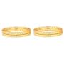Efulgenz Indian Style Bollywood 14 K Gold Plated Filigree Wedding Bridal Bracelet Bangle Set Jewelry