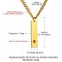 GOLDCHIC JEWELRY Mothers Day Personalized Birthstone Vertical Bar Necklace, Engraved Family Names Necklace with Birthstone for Men/Women, Pendant for Husband/Father/Son/Grandma/Mom,Gift Box Included