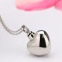 UNY Trendy Stainless Steel Cremation Jewelry Heart Ash Pendant Urn Necklace Memorial Keepsake Jewelry