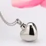 UNY Trendy Stainless Steel Cremation Jewelry Heart Ash Pendant Urn Necklace Memorial Keepsake Jewelry UNY Trendy Stainless Steel Cremation Jewelry Heart Ash Pendant Urn Necklace Memorial Keepsake Jewelry