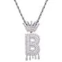 HECHUANG Initial Letter Pendant Necklace Women Simulated Diamond Name Chain Necklace Gold Silver Rope Chain HECHUANG Initial Letter Pendant Necklace Women Simulated Diamond Name Chain Necklace Gold Silver Rope Chain