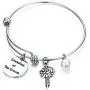 ENSIANTH Grandma of The Bride,Grandma of The Groom Bracelet Stainless Steel Wire Bangle Wedding Bridal Party Gift