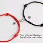 Apeso Matching Bracelets for Couples,Adjustable Mutual Attraction Bracelets Rope Braided Couple Bracelet Gift Jewelry Lover Women Men 2 PCS Valentines Day