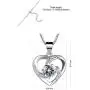 Nowonchic Sterling Silver Love Heart Pendant Necklace for Women, Jewelry for Women, 18'' + 2” inch Nowonchic Sterling Silver Love Heart Pendant Necklace for Women, Jewelry for Women, 18'' + 2” inch