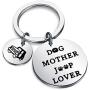 Dog Mother Jeeep Lover Keychain Jeeep Dog Lover Gift Jeeep Wrangler Gifts for Dog Moms Jeeep Girl Gifts Jewelry