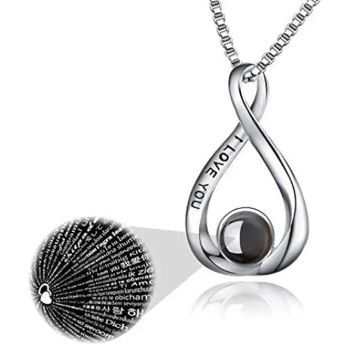 YFN 925 Sterling Silver I Love You Necklace 100 Languages Love Necklaces Jewelry YFN 925 Sterling Silver I Love You Necklace 100 Languages Love Necklaces Jewelry