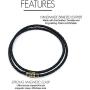 Lobo Verde Handmade Double Wrap Braided Leather Bracelet with Magnetic Copper Clasp