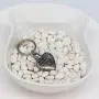 Cremation Jewelry for Ashes No Longer by My Side But Forever in My Heart Stainless Steel Pet Paw Keepsake Pendant Memorial Urn Keychain for Men Women