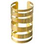 Lux Accessories Wide Cutout Geo Arm Cuff