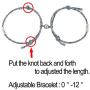 YANCHUN Couple Necklaces Bracelets for Him and Her Love Heart Puzzle Matching Engraved I Love You Necklace for Women Men