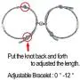 YANCHUN Couple Necklaces Bracelets for Him and Her Love Heart Puzzle Matching Engraved I Love You Necklace for Women Men