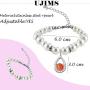 UJIMS DST Inspired Gift Red Elephant Bead Bracelet Delta Sigma Theta Sorority Gifts for Women Girl Greek Sorority Jewelry