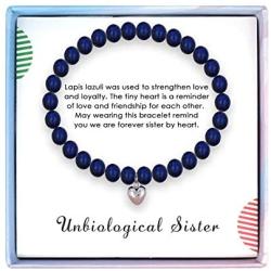 SOLINFOR Best Friends Bracelet - My Unbiological Sister Bracelet BFF Friendship Jewelry Gift Idea for Women