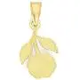 10k Real Solid Gold Hanging Rose Pendant, Dainty Flower Charm Romantic Jewelry Gifts for Her 10k Real Solid Gold Hanging Rose Pendant, Dainty Flower Charm Romantic Jewelry Gifts for Her