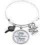 Maid of Honor Gift, Bridesmaid Gift Always my Sister Bangle, Today My Maid of Honor/Marton of Honor Forever My Sister Gift Wedding Adjustable Bracelet