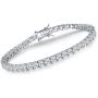 VOLUKA Cubic Zirconia Tennis Bracelet for Women White Gold/Gold/Rose Gold Plated CZ Bracelets for Men Girls 7.5in
