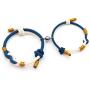 RAMESON 2PC/Set Couple Bracelet Adjustable Bangle Mutual Attraction Magnetic Pendants Promise Bracelet for Couples Gifts Women Men Lover Friendship