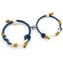 RAMESON 2PC/Set Couple Bracelet Adjustable Bangle Mutual Attraction Magnetic Pendants Promise Bracelet for Couples Gifts Women Men Lover Friendship