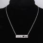 Zuo Bao Sweet Mama Bear Bar Necklace Mother Necklace Mama Bear Jewelry for New Mom