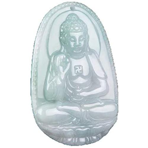 Natural Jade A Jadeite Zodiac Protector Deity Amulet Pendant
