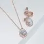 UDORA CZ Tearsdrop Earrings Necklace Jewelry Set for Bridal Bridesmaids UDORA CZ Tearsdrop Earrings Necklace Jewelry Set for Bridal Bridesmaids