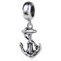 Sailors Anchor Charm Sterling Silver Sea Sailing Charm USN Navy Charm for Bracelet