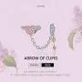 BAMOER 925 Sterling Silver Dangle Charms Pearl Cubic Zirconia Charm Beads for Women for Bracelet Necklaces