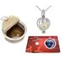 Make a Wish Necklace – Open Your Own Freshwater Oyster Pearl – Includes Cage Pendant and Chain