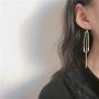 Safety Pin Chain Tassels Dangle Earrings for Women Men Chain Dangle Earrings Punk Jewelry