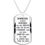 Grandson Inspirational Jewelry Necklace Gift- Always Remember You are Braver Stronger Smarter