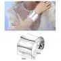 CASSIECA 4 Pcs Cuff Bangle Bracelet Set for Women Smooth Open Wide Wire Grooved Bracelets Adjustable Gold Sliver-Tone Plated Fashion Jewelry CASSIECA 4 Pcs Cuff Bangle Bracelet Set for Women Smooth Open Wide Wire Grooved Bracelets Adjustable Gold Sliver-Tone Plated Fashion Jewelry