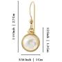 Stera Jewelry 14k Gold Filled Hand Wrapped 8mm or 10mm Cultured Pearl Earrings Weddings jewelry and Bridesmaid Gifts