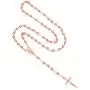 JOYT Jewelry New Catholic 6mm Beads Sterling Rose Gold Plated Long Rosary Necklace JOYT Jewelry New Catholic 6mm Beads Sterling Rose Gold Plated Long Rosary Necklace