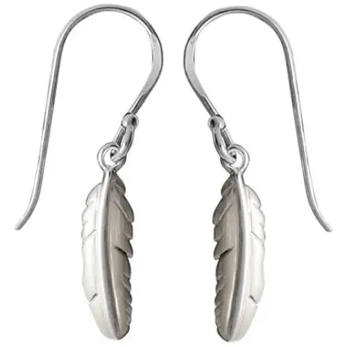 Boma Jewelry Sterling Silver Matte Feather Earrings Boma Jewelry Sterling Silver Matte Feather Earrings