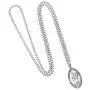 Rosemarie Collections Pewter Religious Saint Medal Oval Pendant Necklace, 24'' Rosemarie Collections Pewter Religious Saint Medal Oval Pendant Necklace, 24''