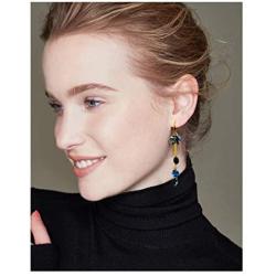 CZ Linear Earrings for Women - Super Long Sterling Silver Chain Earrings with Swarovski Element Crystal Cubic Zirconia Rhinestone Tassel Strand Earrings Bridal Thread Shoulder Earring for Wedding