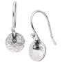 Silpada Mini Crystal Disc Drop Earrings with Crystals in Sterling Silver