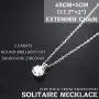 Sllaiss Sets with Swarovski Zirconia Sterling Silver Solitaire Pendant Necklace for Women Round-Cut CZ Necklace Chain Jewelry Gift (2 cttw), 18” Sllaiss Sets with Swarovski Zirconia Sterling Silver Solitaire Pendant Necklace for Women Round-Cut CZ Necklace Chain Jewelry Gift (2 cttw), 18”