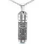 Mezuzah Necklace 925 Sterling Silver Hamsa Hand Amulet for Men and Women With a Turquoise Gemstone Mezuzah Necklace 925 Sterling Silver Hamsa Hand Amulet for Men and Women With a Turquoise Gemstone