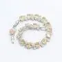 Aixili Oval Champagne Orange Cubic Zirconia Jewelry Set for Women with Bracelet Necklace Pendant Earring Ring Wedding Party Fashion Jewelry