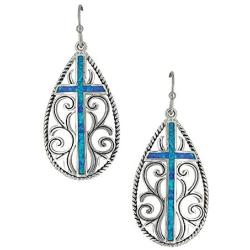 Montana Silversmiths Cross Dangle Earrings