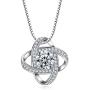 Nowonchic 925 Sterling Silver Love Knot Pendant Necklace for Women, 18+2 inch
