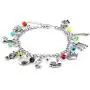 Disneys The Little Mermaid Silvertone Metal Charm Bracelet Disneys The Little Mermaid Silvertone Metal Charm Bracelet