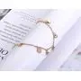 Lokaerlry Trendy Stainless Steel Love Heart CZ Crystal Charm Bracelets for Women Girls Bohemia Chain & Link Bracelet Jewelry
