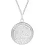Ritastephens Sterling Silver Saint St Michael Medal Round Pendant Necklaces Ritastephens Sterling Silver Saint St Michael Medal Round Pendant Necklaces