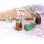 Natural Healing Crystal Stone Pendant Necklace Cylindrical Reiki Energy Gemstone Balance Chakra Womens Jewelry Gift Belt Stainless Steel Chain