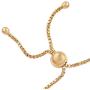 Shop LC Delivering Joy Black Onyx Magic Ball Bolo Tennis Bracelet Jewelry Gifts for Women ION Plated Real 18K Yellow Gold Fashion Adjustable Size 7.50''